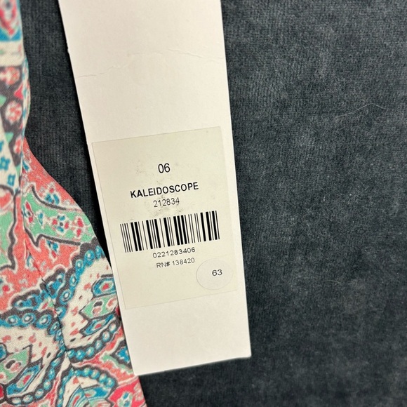 Etcetera Pink and Blue Graphic Backless Tank Top - Picture 4 of 9